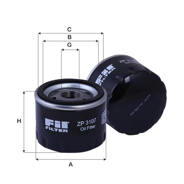 Fil Filtre YAG FILTRESI JUKE 1,5 10> QASHQAI 1,5 07>13 GRAND VITARA 05>15 DUSTER LOGAN SANDERO CLIO III FLUENCE SCENIC III KANGOO LAGUNA II III LATITUDE MEGANE I II III 1,5DCI / 1,9DCI K9K ürün görseli 1