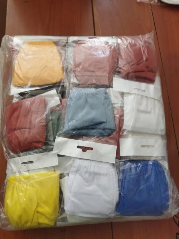 Karışık Renkli 300 Adet Esnek Kumaş Bez Havuz Bonesi Yüzücü Bonesi - 2