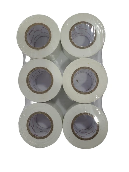 Cemet Beyaz PVC Kanal Bantı 0.13x48x25YRD 6 Adet - 2