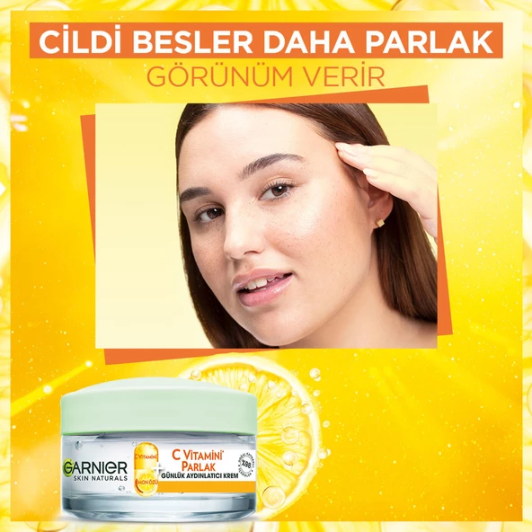 Garnier C Vitamini Parlak Günlük Aydınlatıcı Nemlendirici Krem 50 ml - 3