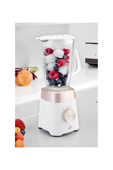 Karaca Multiblend Smoothie Blender Krem 1000W -Paslanmaz Çelik Bıçaklar -2 Yıl Garanti - 2