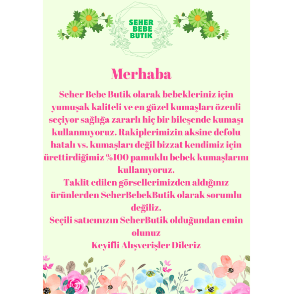 SeherBebeButik Kız Bebek & Çocuk Fiyonklu Bandana - 3