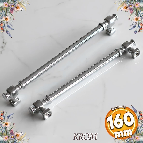 Talas Krom Düz Metal Kulp Kulpu 160 mm Mobilya Çekmece Mutfak Dolabı Dolap Kulpları Kulbu