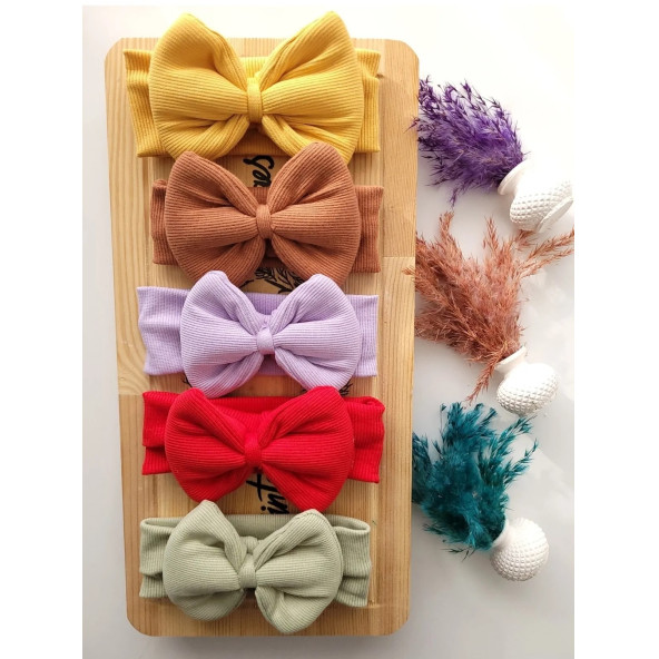 SeherBebeButik Kız Bebek & Çocuk Fiyonklu Bandana