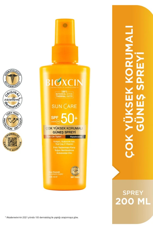 Sun Care Spf 50 Çok Yüksek Korumalı Vücut Güneş Spreyi 200 ml - Kolajen Çok Yüksek Koruma