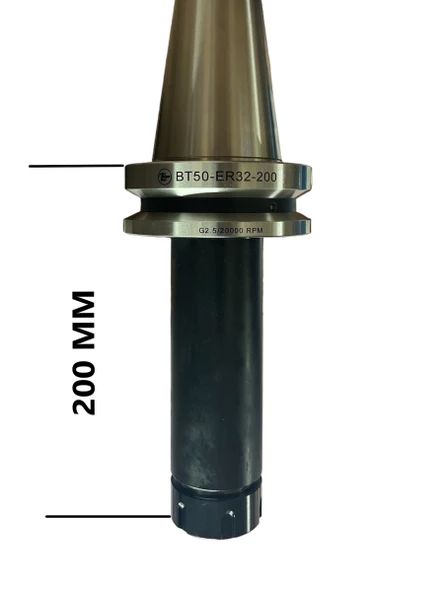 BT50 ER32 - 200 Pens Başlığı Er Tip Pens Tutucu Başlık 20.000 devir balans alınmıştır