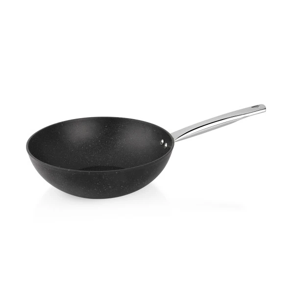 Schafer Black Stone Wok Tava 28 Cm-Siyah