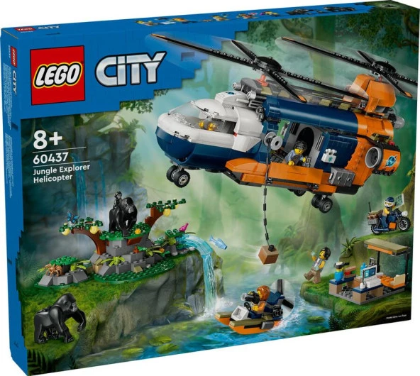 LEGO City 60437 Jungle Explorer Helicopter at Base Camp