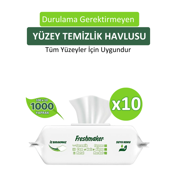 Freshmaker Yüzey Temizlik Havlusu 10X100'lü