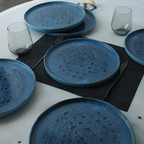 Keramika Keraart Ocean Vista Stackable Servis Tabağı 27 Cm 6 Adet 21777 - 2