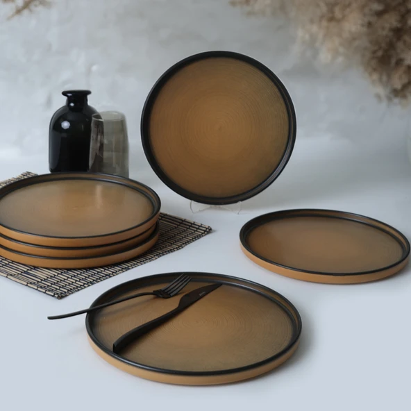 Keramika Keraart Vintage Stackable Servis Tabağı 27 Cm 6 Adet 21782