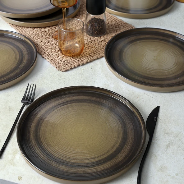 Keramika Keraart Vintage Vibe Stackable Servis Tabağı 27 Cm 6 Adet 21781 - 8