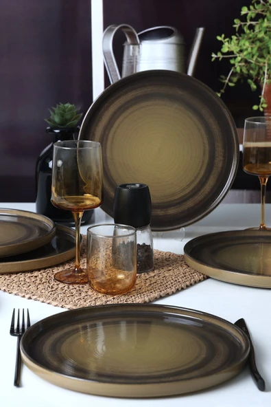 Keramika Keraart Vintage Vibe Stackable Servis Tabağı 27 Cm 6 Adet 21781 ürün görseli 1