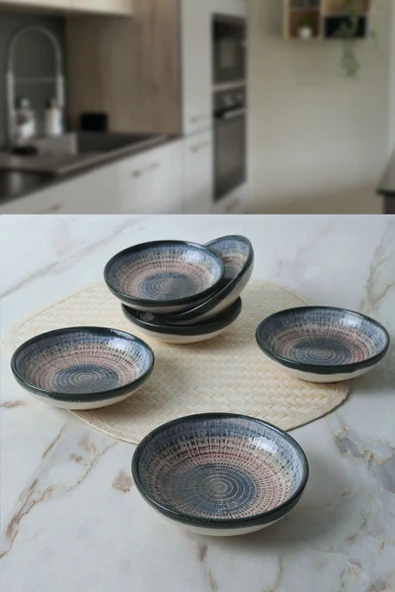 Keramika Keraart Hydra Halka Sosluk / Çerezlik 13 Cm 6 Adet 21279 - 3