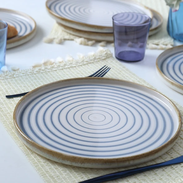 Keramika Keraart Ocean Breeze Stackable Servis Tabağı 27 Cm 6 Adet 21733 - 7