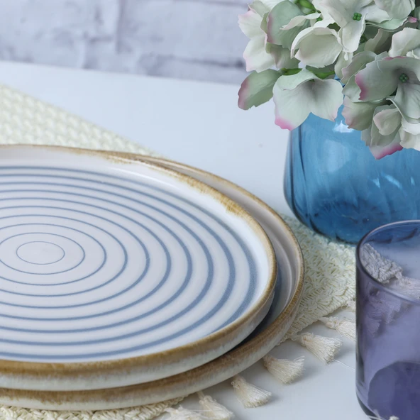 Keramika Keraart Ocean Breeze Stackable Servis Tabağı 27 Cm 6 Adet 21733 - 3