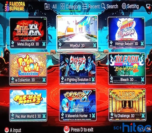 ScHitec 4K Arcade Station 3D Supreme 8000 Oyunlu TV Baglanan Atari Makinası - 6