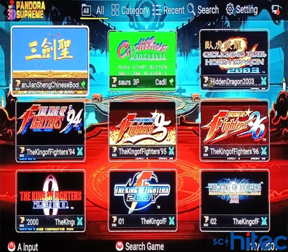 ScHitec 4K Arcade Station 3D Supreme 8000 Oyunlu TV Baglanan Atari Makinası - 7