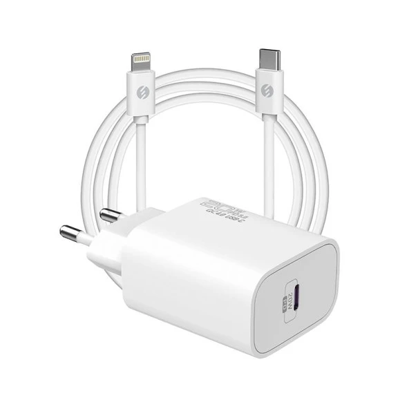 S-link SL-EC62PD Hızlı Ev Şarj Adaptörü PD lightning iphone Kablolu 20W PD3.0+QC4.0