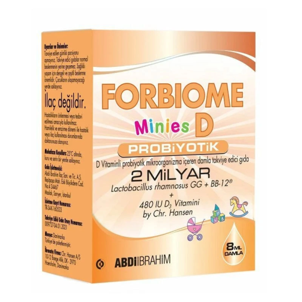 Forbiome Minies D Probiyotik Vitamin D 8 ml Damla - 1