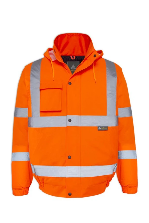 OLYMPUS ESSENTIAL HI-VIS BOMBER LINED JACKET - 2