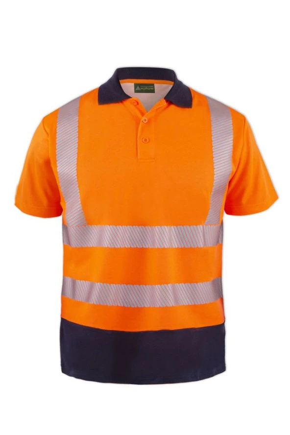 OLYMPUS CONTRAST SAFETY COMFORT POLO SHIRT - 2