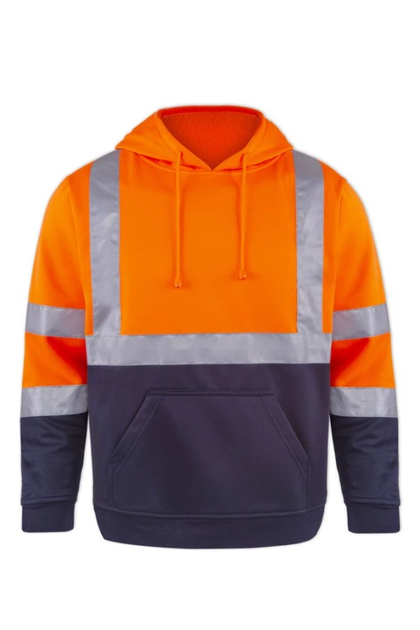 OLYMPUS CONTRAST SAFETY HOODED SWEATSHIRT