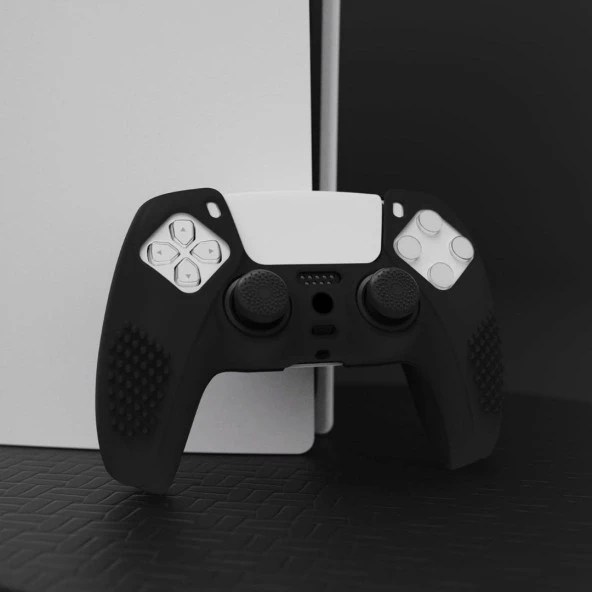 Cosmostech PS5 Controller Joystick Oyun Kolu Gamepad Uyumlu - Silikon Koruyucu Cover S - Resim 3