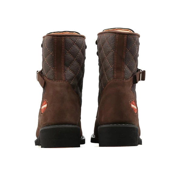 Harley Davidson New Worker Kadın Bot Koyu Kahve - Resim 4