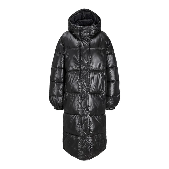 JJXX 12236546 Jxpearl Shine Puffer Long Jacket Siyah