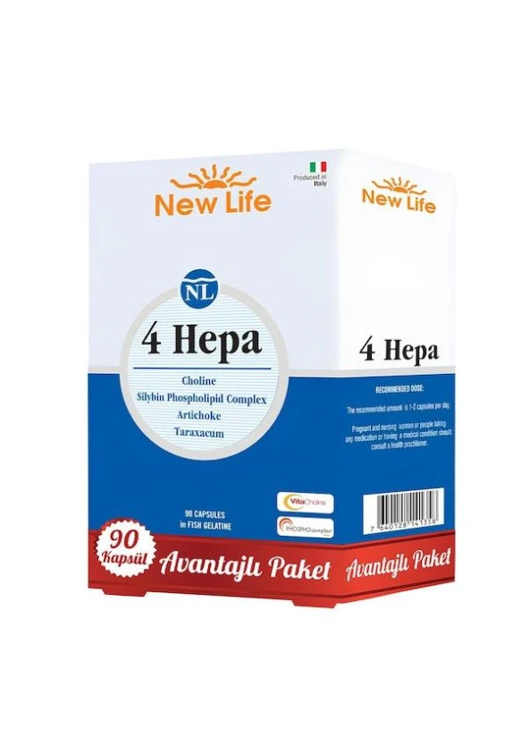 New Life 4 Hepa 90 Softgel Kapsül 7640128141358