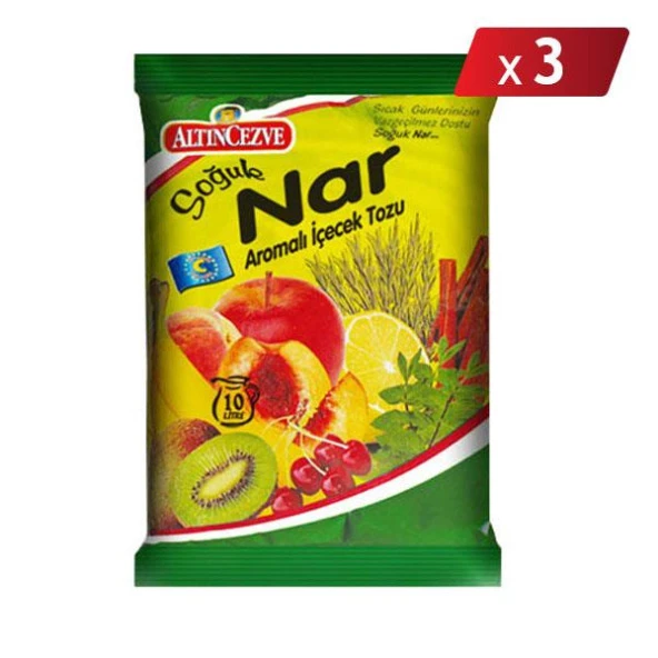 Altıncezve Nar Aromalı İçecek Tozu - Soğuk 450 G - 3LÜ PAKET