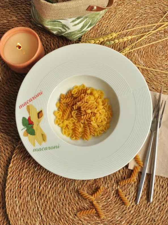 Sipahi Porselen  Macaroni Tabağı 27 cm ürün görseli 1
