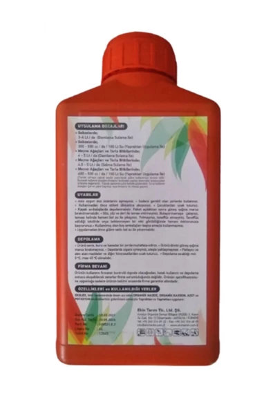 Ekolex Organik Sıvı Gübre Karbon Azot Potasyum 1 Litre - 2