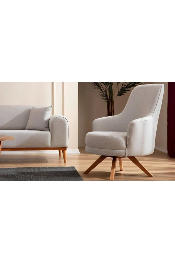 wh wisly home evinizin en güzel hali wisly milano 3+3+1  krem koltuk takımı - 4