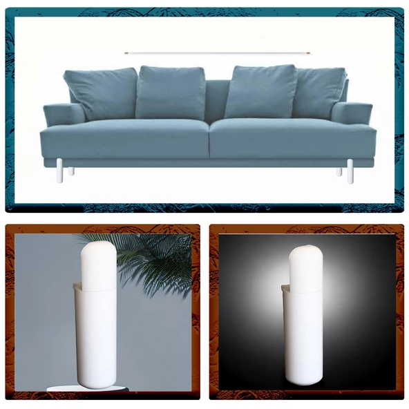 Kapsül Mobilya Yükseltici Sehpa Kanepe TV Ünitesi Koltuk Ayağı Baza Ayakları Mat Beyaz 15 cm - Resim 6