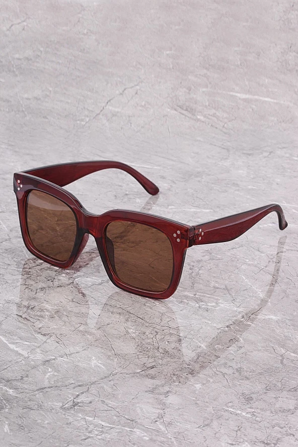 Mor Lens Benekli Kadın Güneş Gözlüğü - Resim 3