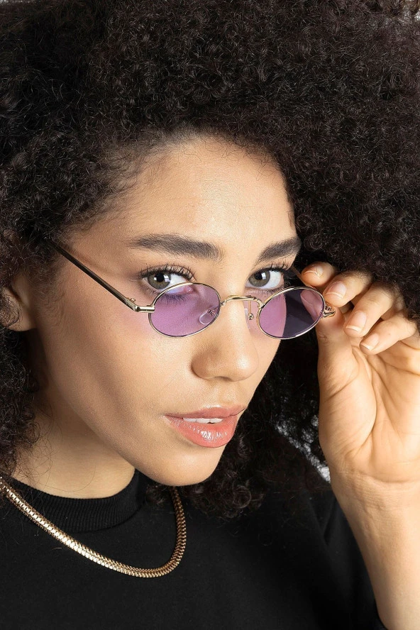 Octagon Gümüş-Siyah Sekizgen Erkek Güneş Gözlüğü - Resim 2