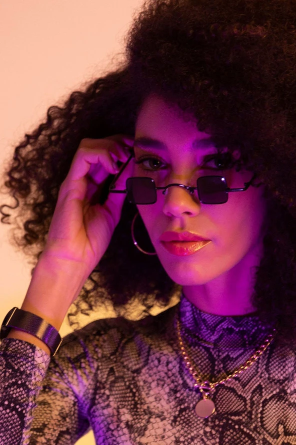 Aynalı Cam Sarı Kadın Güneş Gözlüğü ürün görseli