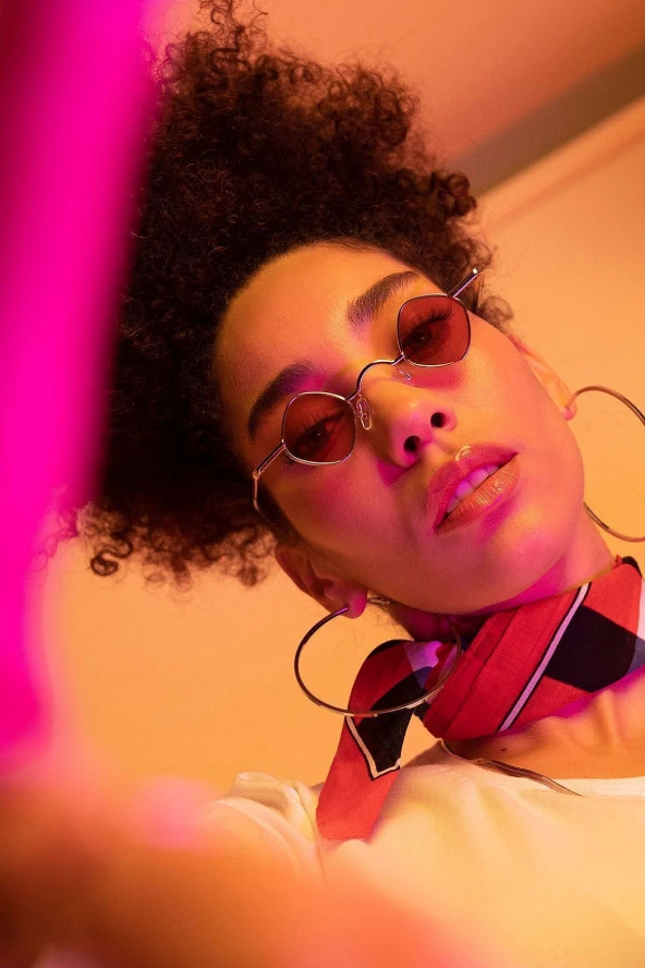 Retro Tasarım Kahverengi Kadın Güneş Gözlüğü ürün görseli