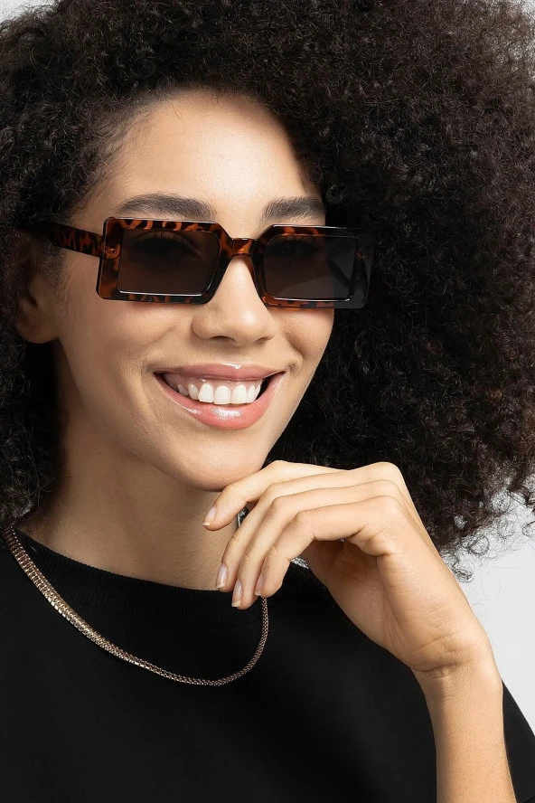 Round Metal Rose-Siyah Yuvarlak Erkek Güneş Gözlüğü - Resim 4