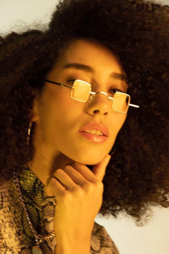 Hexagon Gold-Siyah Erkek Güneş Gözlüğü - Resim 3