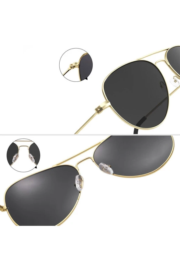 Aynalı Cam Sarı Kadın Güneş Gözlüğü - Resim 3