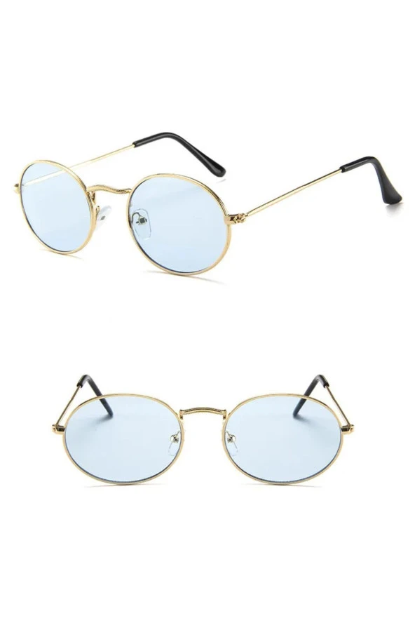 Siperlikli Round Metal Erkek Güneş Gözlüğü ürün görseli
