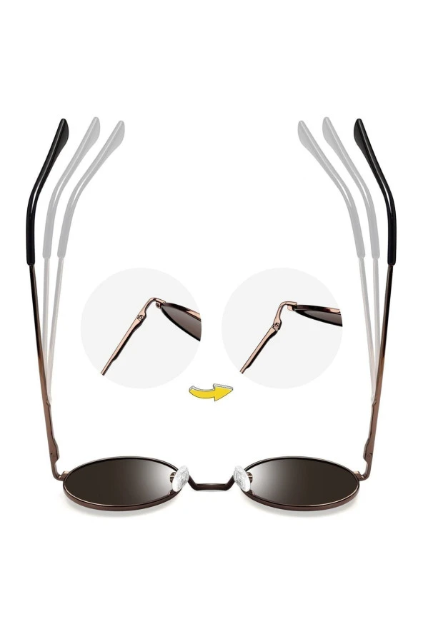 Mod Pilot Maxi Siyah-turuncu Erkek Güneş Gözlüğü - Resim 4