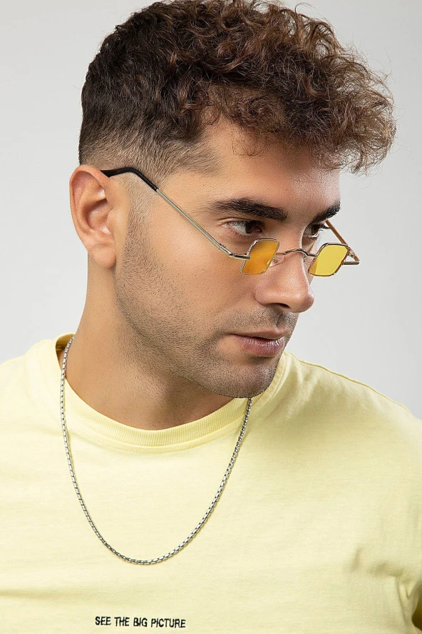 Minimal Retro Erkek Güneş Gözlüğü - Resim 2