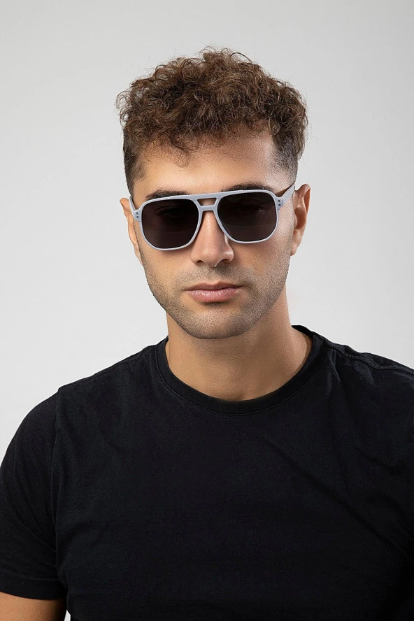 Füme Yuvarlak Kemik Kasa Kadın Güneş Gözlüğü ürün görseli