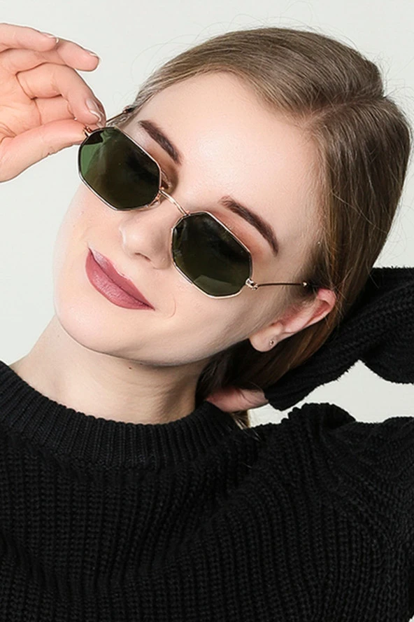 Tia Damla Aviator Model Kahverengi Erkek Güneş Gözlüğü