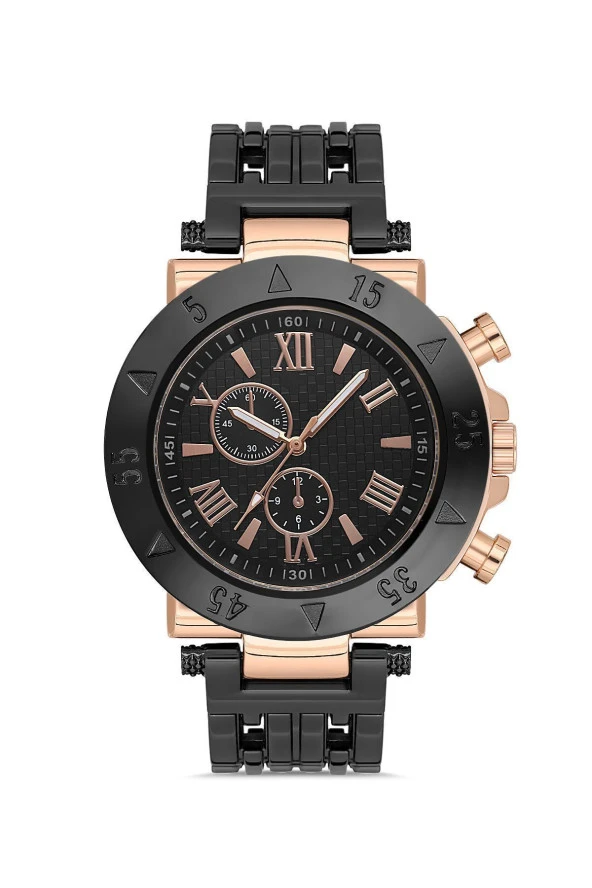 Dekoratif Kadran Metal Kordon Erkek Kol Saati - 2