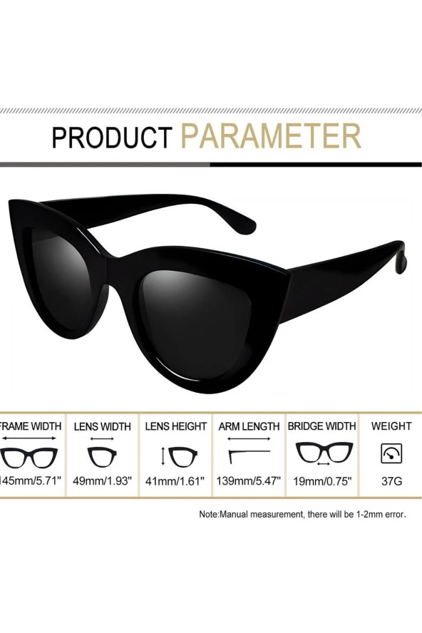 Polarize Lens Kırmızı Çivi Detaylı Wayfarer Kadın Güneş Gözlüğü - Resim 2
